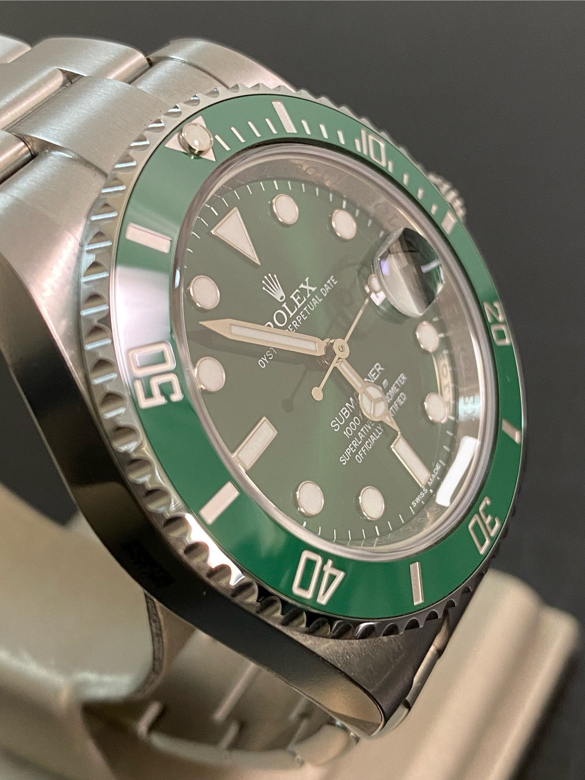 Rolex Steel Submariner Date - 2015 - "Hulk" - 116610LV *FULL STICKERS*