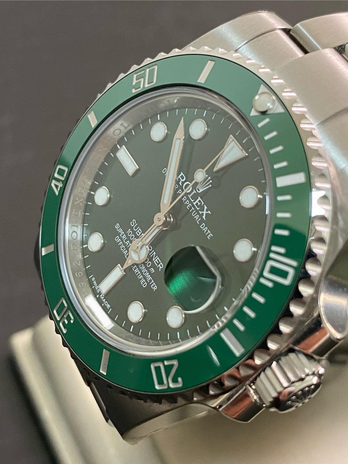 Rolex Steel Submariner Date - 2015 - "Hulk" - 116610LV *FULL STICKERS*