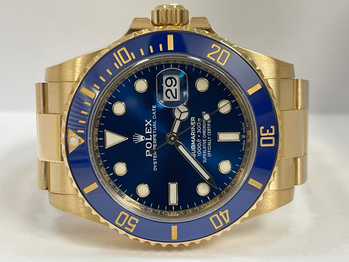 Rolex Yellow Gold Submariner Date - 2023 - Blue Bezel - Blue Dial - 126618LB