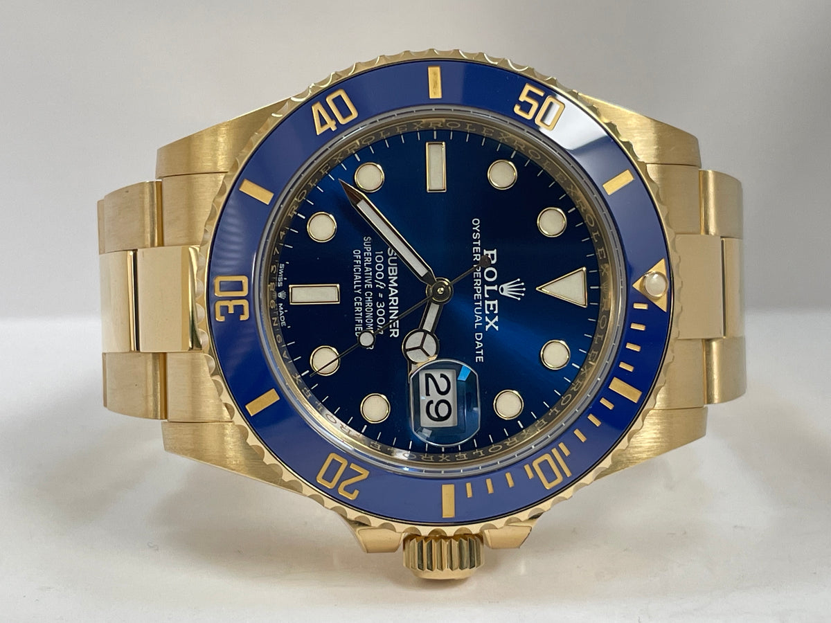 Rolex Yellow Gold Submariner Date - 2023 - Blue Bezel - Blue Dial - 126618LB