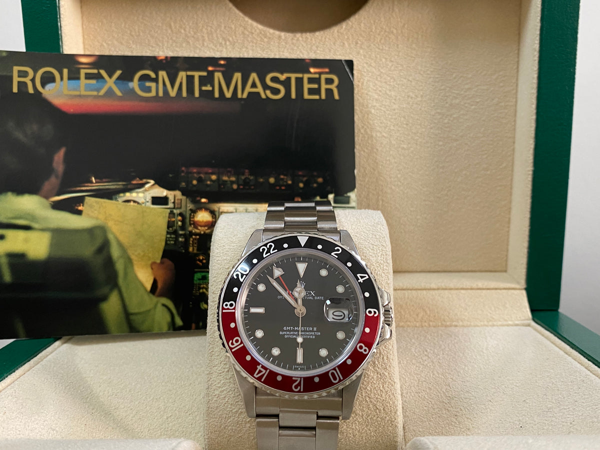 Rolex Steel GMT-Master II - "Coke" Pre Ceramic Bezel - "Fat Lady" - Oyster Bracelet - 16760