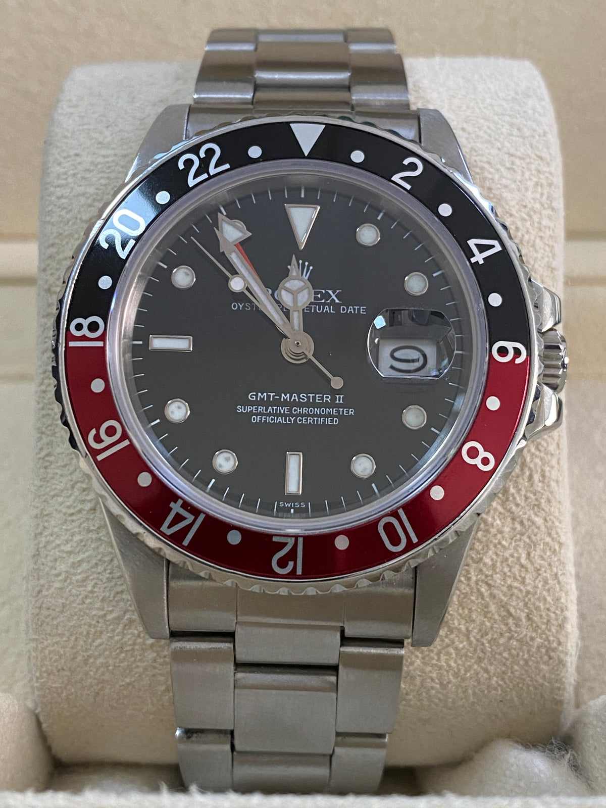 Rolex Steel GMT-Master II - "Coke" Pre Ceramic Bezel - "Fat Lady" - Oyster Bracelet - 16760