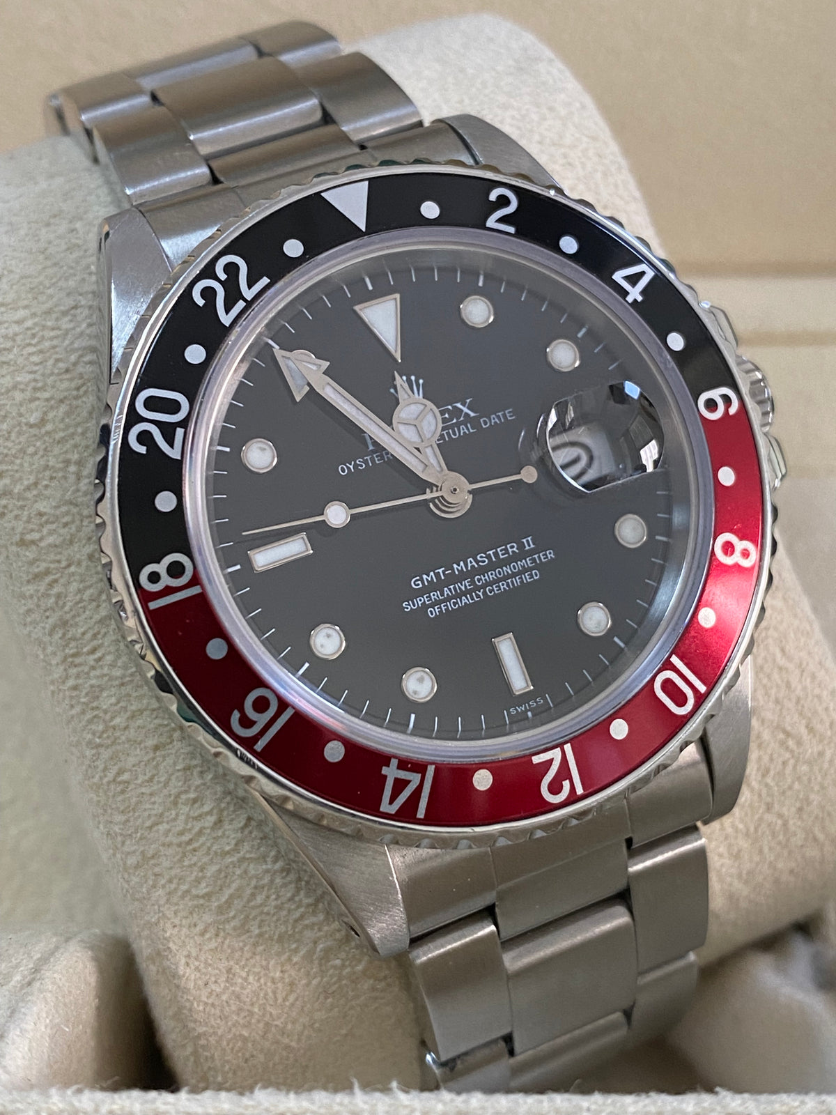 Rolex Steel GMT-Master II - "Coke" Pre Ceramic Bezel - "Fat Lady" - Oyster Bracelet - 16760