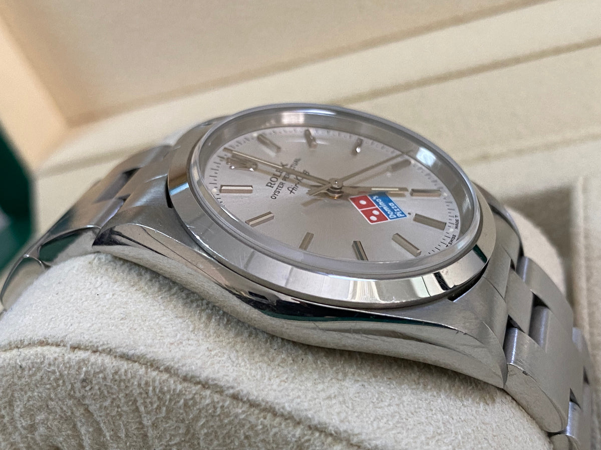 Rolex Air-King  - U serial - Domino's Pizza Edition - Domed Bezel - Silver Dial - 14000 UNPOLISHED