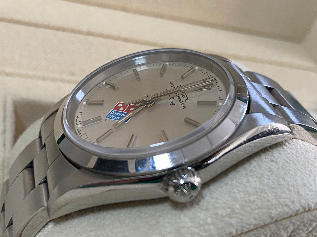 Rolex Air-King  - U serial - Domino's Pizza Edition - Domed Bezel - Silver Dial - 14000 UNPOLISHED