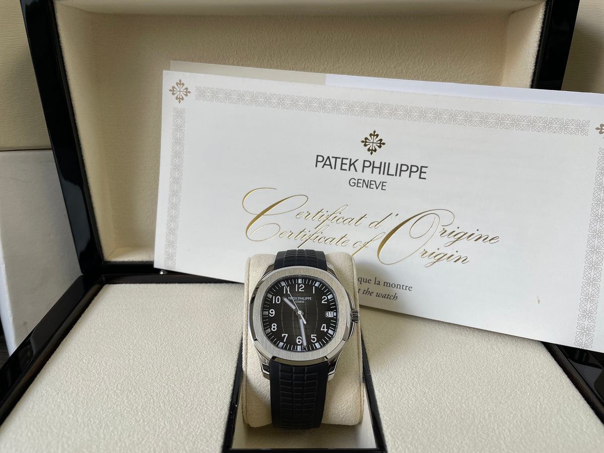 Patek Philippe Men's Aquanaut - 2023 - Black Embossed Dial - Tropical Composite Black Strap - 5167A-001