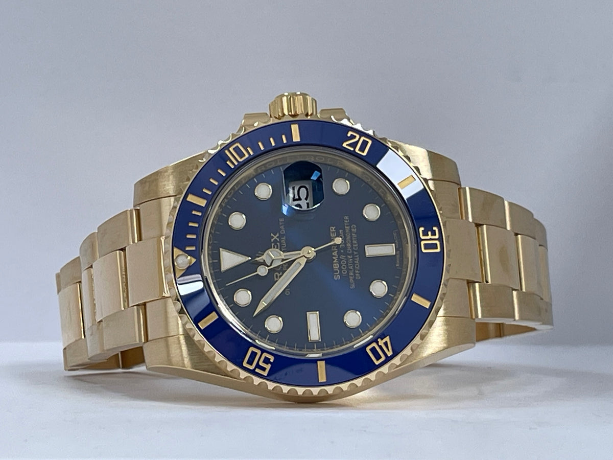 Rolex Yellow Gold Submariner Date - 2020 - Blue Bezel - Blue Dial - 116618LB