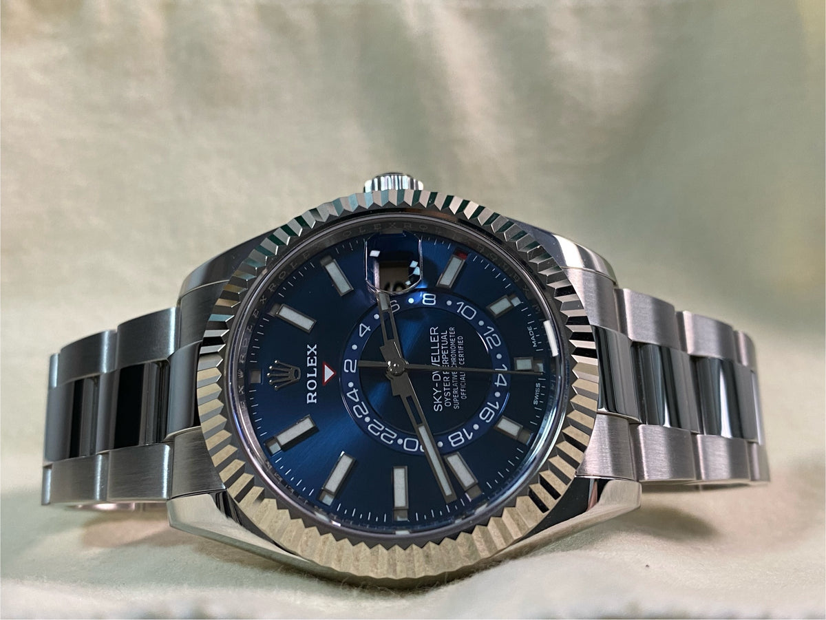 Rolex Steel Sky-Dweller - 2021 - Blue Dial - Oyster Bracelet - 326934 *FULL SET*