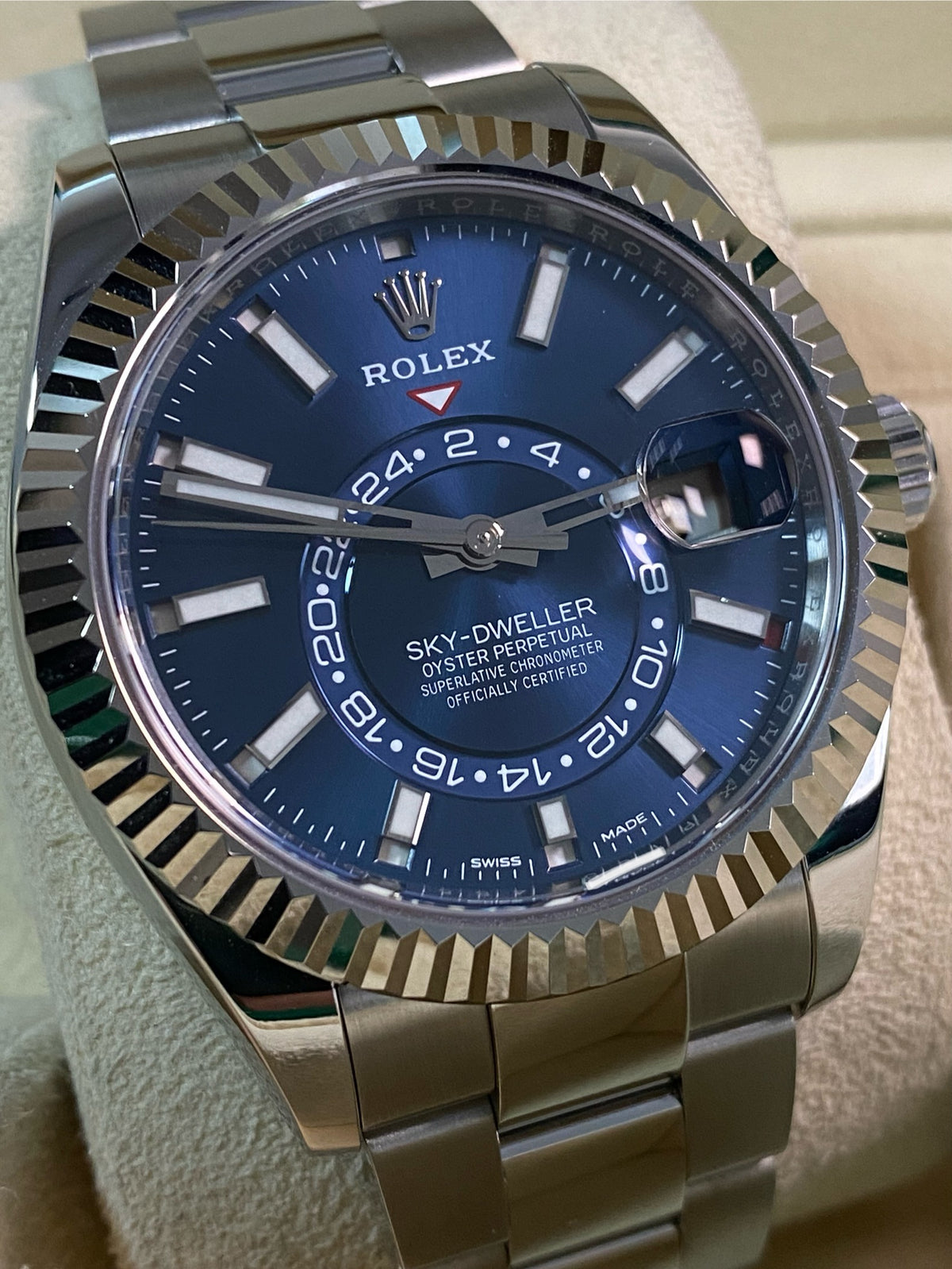 Rolex Steel Sky-Dweller - 2021 - Blue Dial - Oyster Bracelet - 326934 *FULL SET*