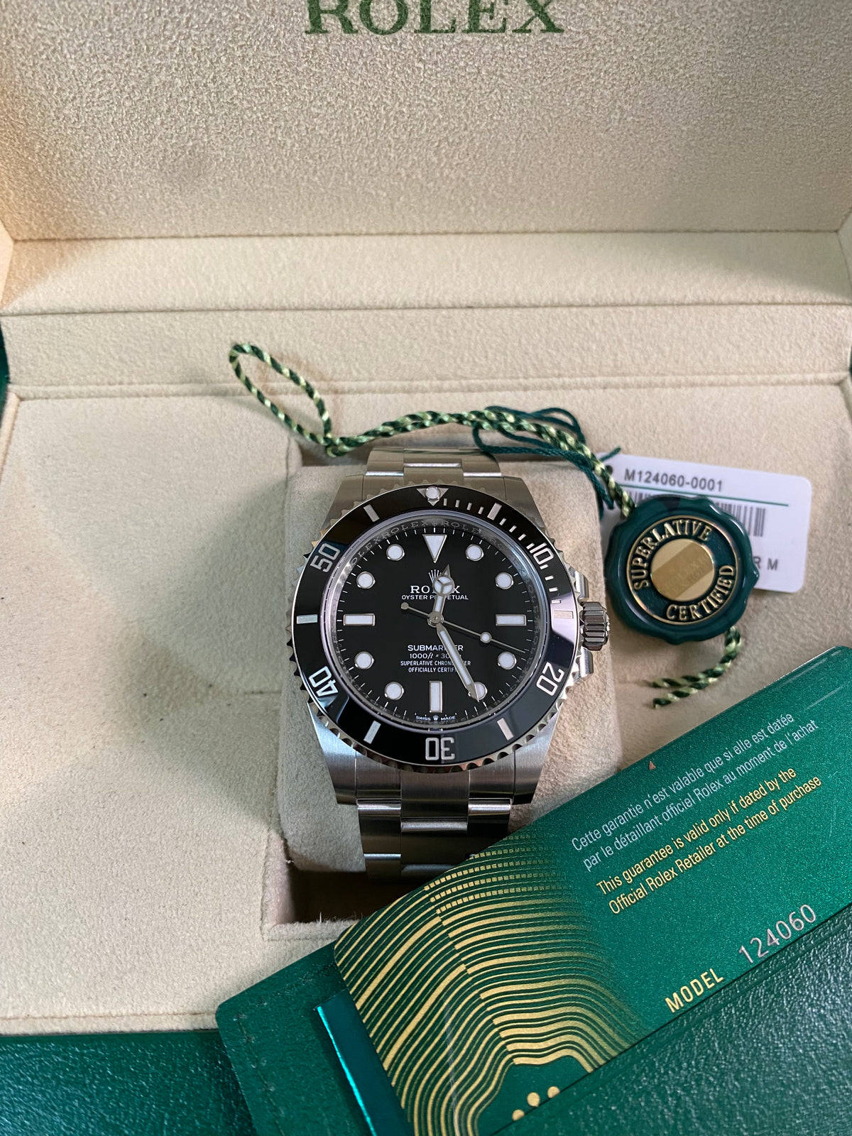 Rolex Steel Submariner No Date - 2024  - 124060 *FULL SET*