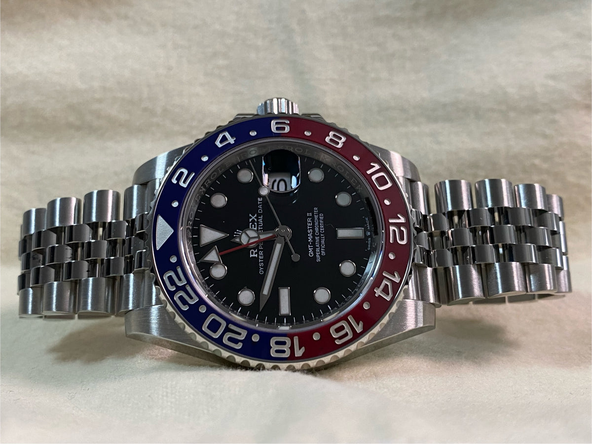 Rolex Steel GMT-Master II - 2021 -"Pepsi" - Black Dial - Jubilee Bracelet - 126710BLRO *FULL SET*