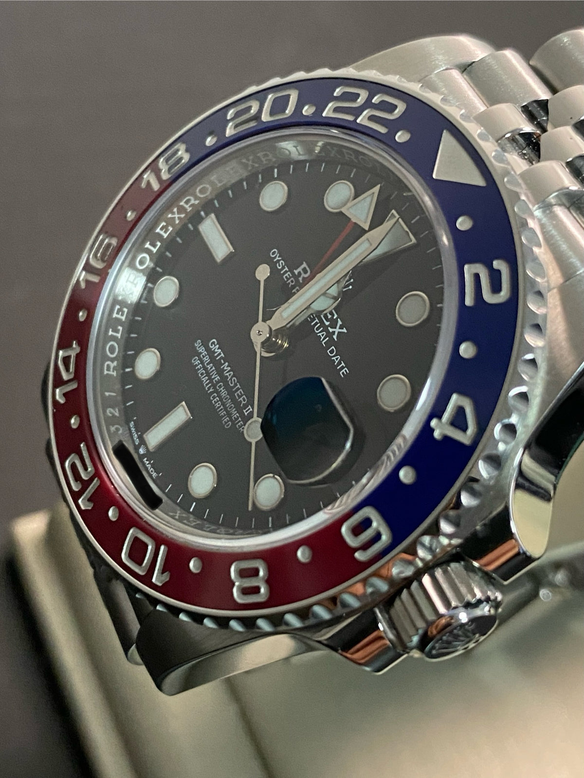 Rolex Steel GMT-Master II - 2021 -"Pepsi" - Black Dial - Jubilee Bracelet - 126710BLRO *FULL SET*