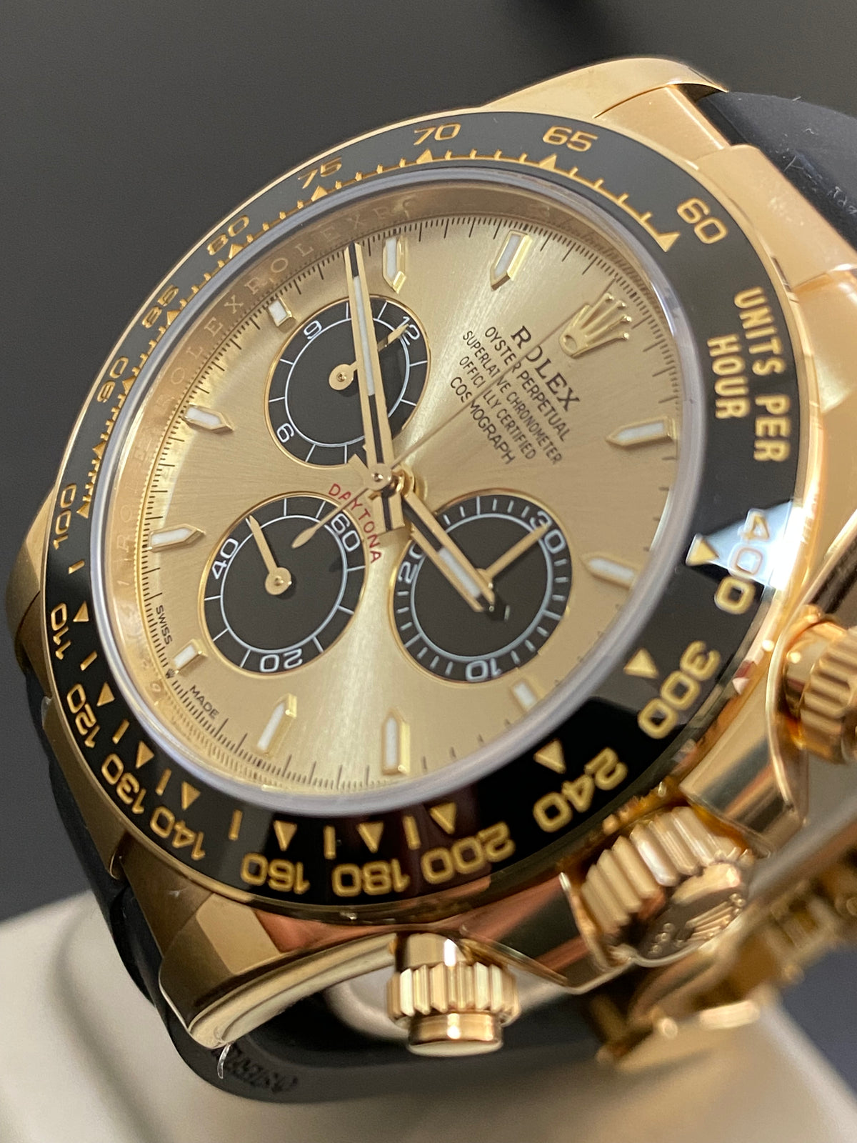 Rolex Yellow Gold Cosmograph Daytona - 2024 - YML "Pikachu" - Black Oysterflex Strap - 126518LN *COMPLETE SET*