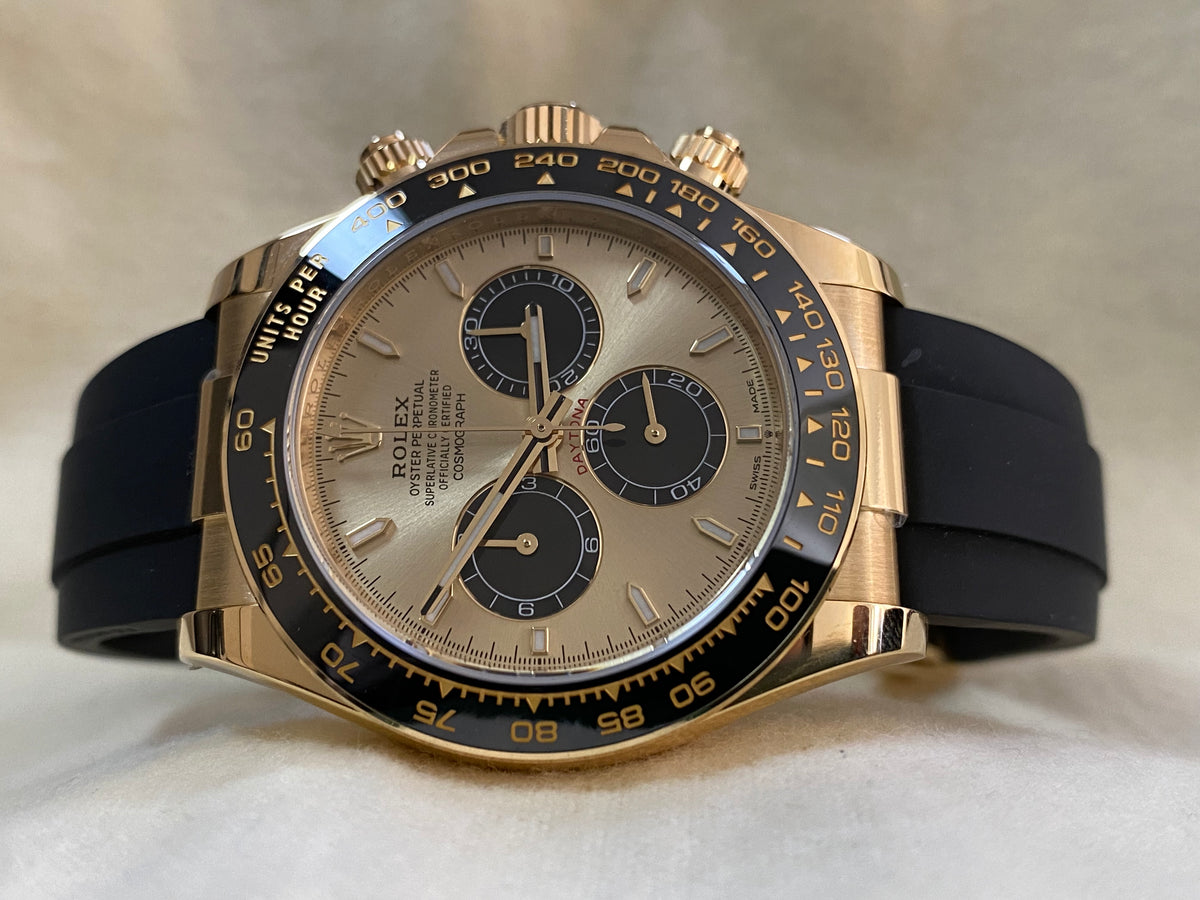 Rolex Yellow Gold Cosmograph Daytona - 2024 - YML "Pikachu" - Black Oysterflex Strap - 126518LN *COMPLETE SET*