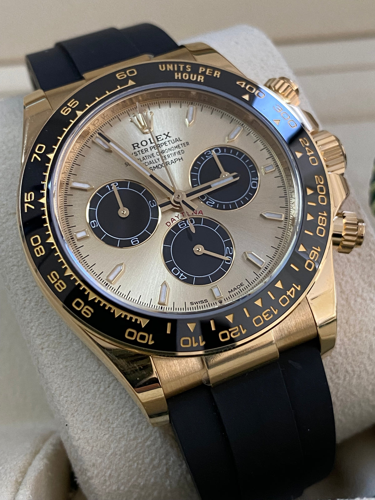 Rolex Yellow Gold Cosmograph Daytona - 2024 - YML "Pikachu" - Black Oysterflex Strap - 126518LN *COMPLETE SET*