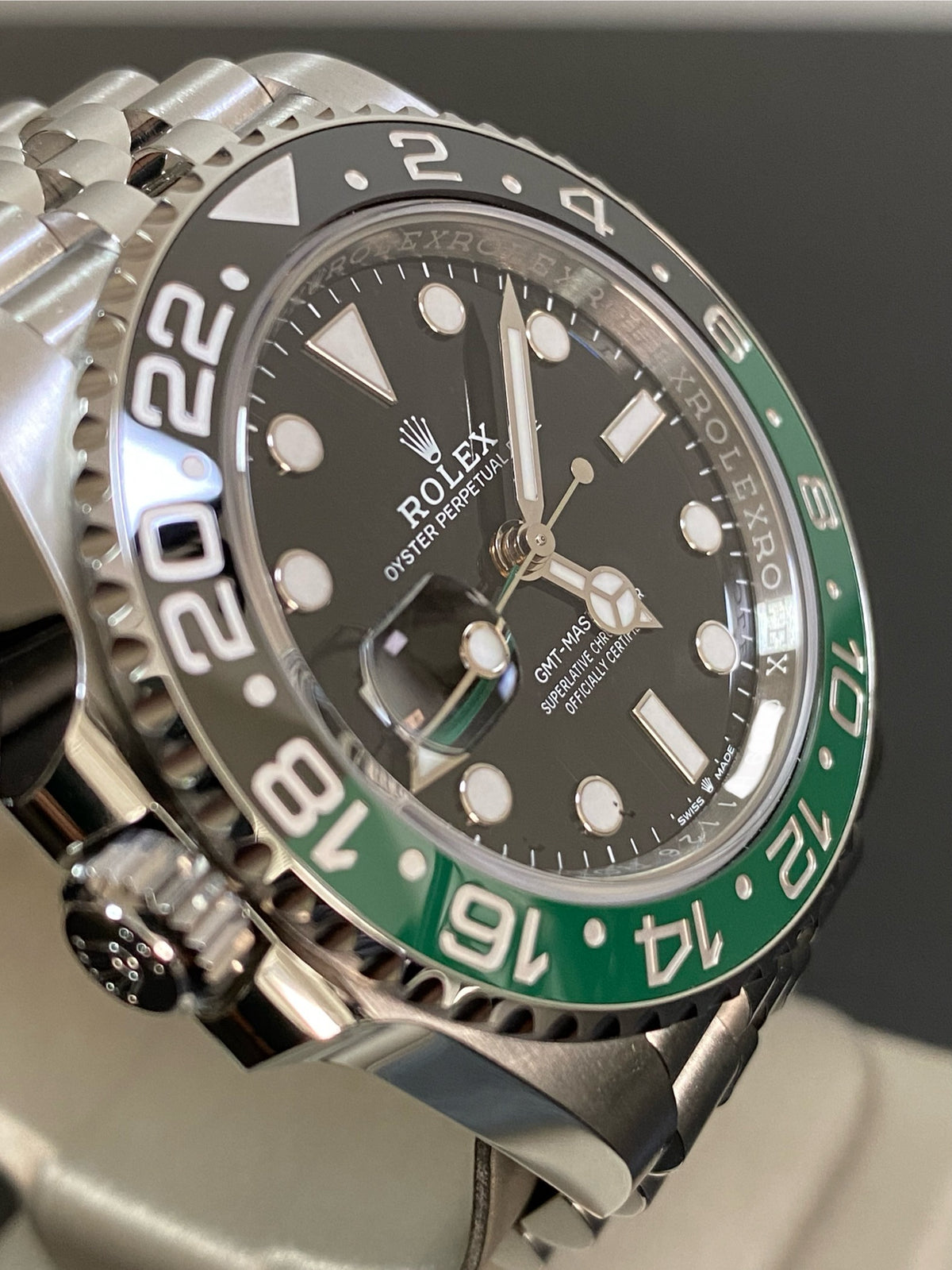 Rolex Steel GMT-Master II - 2024 - "Sprite" - Black Dial - Jubilee Bracelet - 126720VTNR *COMPLETE SET*