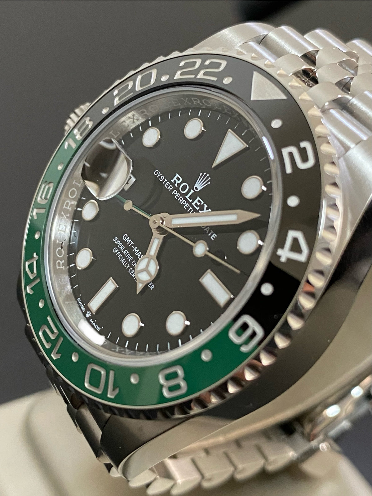 Rolex Steel GMT-Master II - 2024 - "Sprite" - Black Dial - Jubilee Bracelet - 126720VTNR *COMPLETE SET*