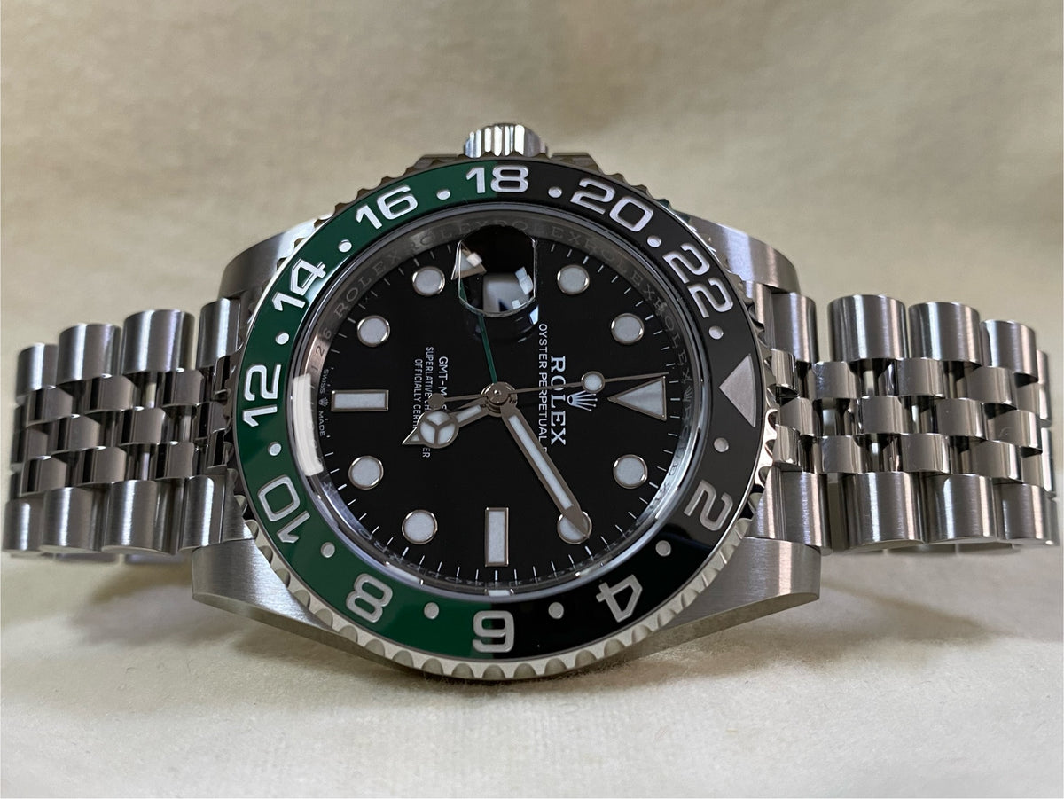 Rolex Steel GMT-Master II - 2024 - "Sprite" - Black Dial - Jubilee Bracelet - 126720VTNR *COMPLETE SET*