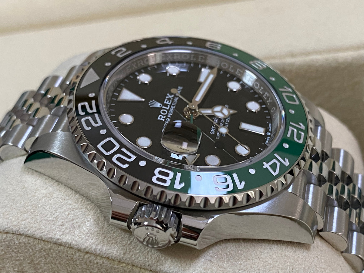 Rolex Steel GMT-Master II - 2024 - "Sprite" - Black Dial - Jubilee Bracelet - 126720VTNR *COMPLETE SET*