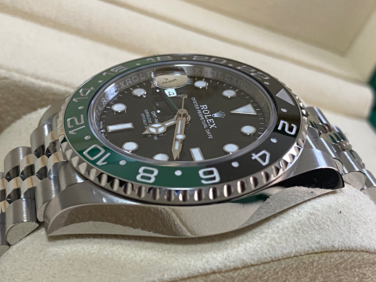 Rolex Steel GMT-Master II - 2024 - "Sprite" - Black Dial - Jubilee Bracelet - 126720VTNR *COMPLETE SET*