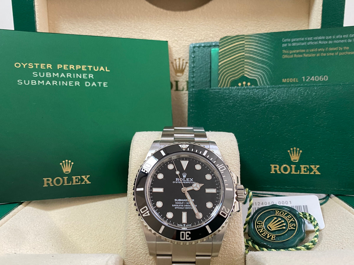 Rolex Steel Submariner No Date - 2023 - Black Dial - 124060 *COMPLETE SET*