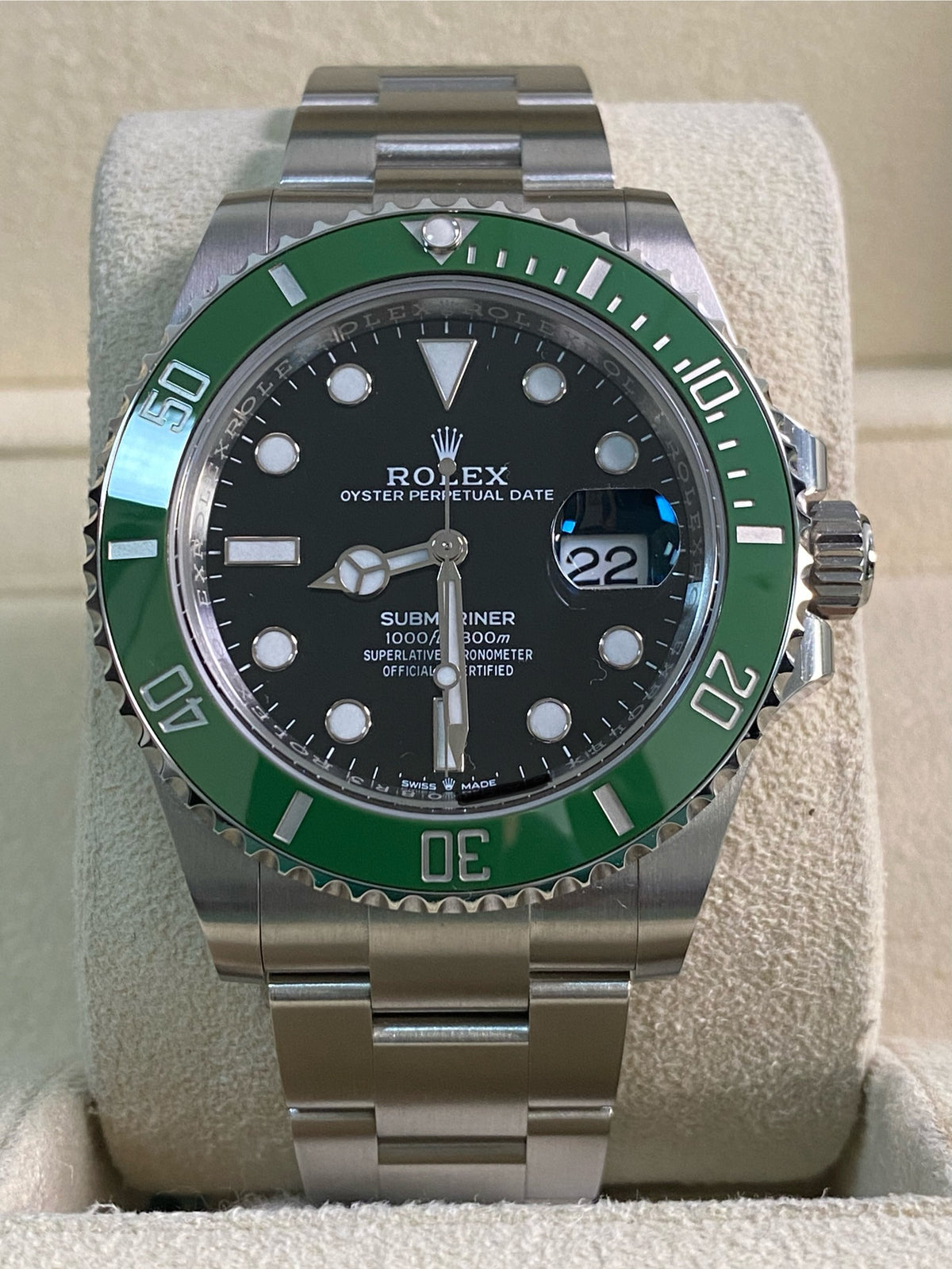 Rolex Steel Submariner Date - 2024 - "Kermit" MK II Bezel - Black Dial - 126610LV *FULL SET*