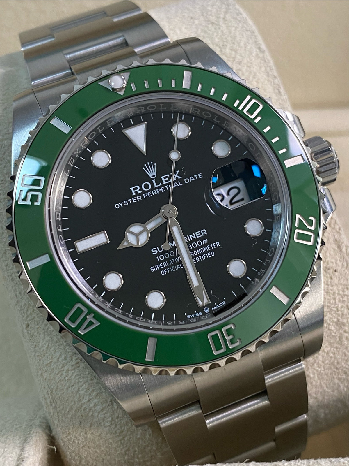 Rolex Steel Submariner Date - 2024 - "Kermit" MK II Bezel - Black Dial - 126610LV *FULL SET*