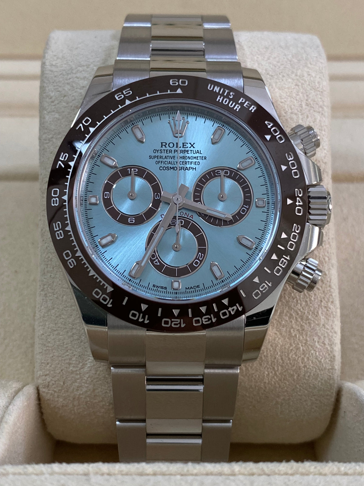 Rolex Platinum Cosmograph Daytona - 2023 - Ice Blue Dial - 116506