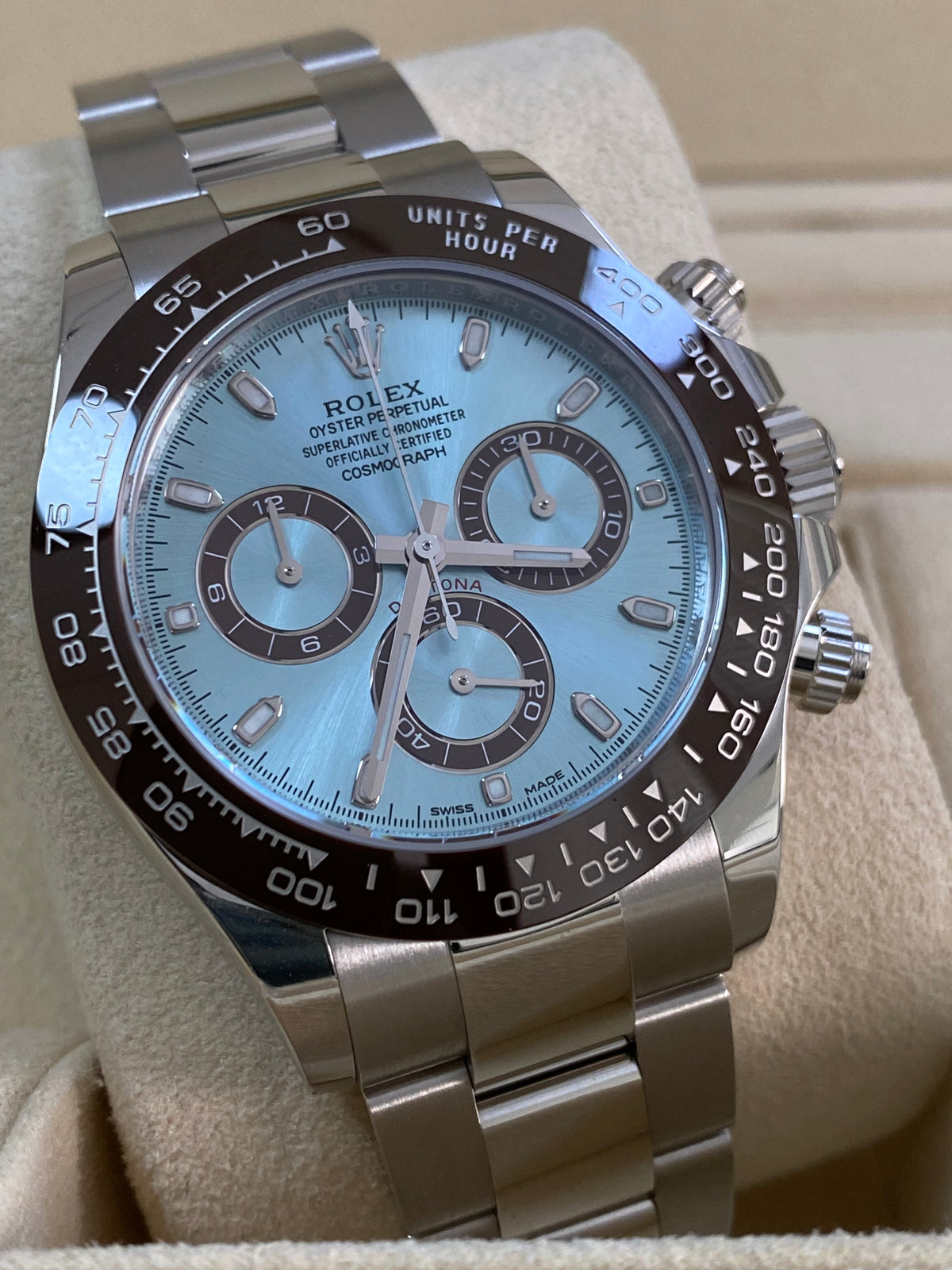 Rolex Platinum Cosmograph Daytona - 2023 - Ice Blue Dial - 116506