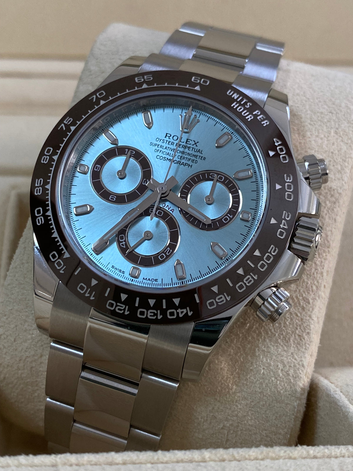 Rolex Platinum Cosmograph Daytona - 2023 - Ice Blue Dial - 116506