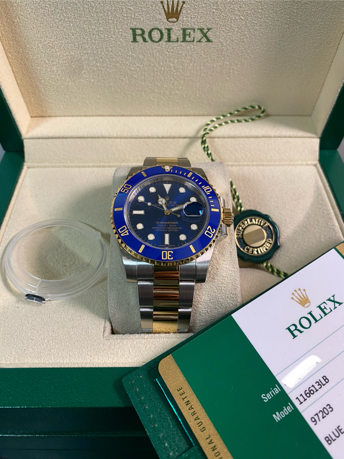 Rolex Steel and Yellow Gold Submariner Date - 2020 - "Bluesy" - 116613LB *FULL SET*