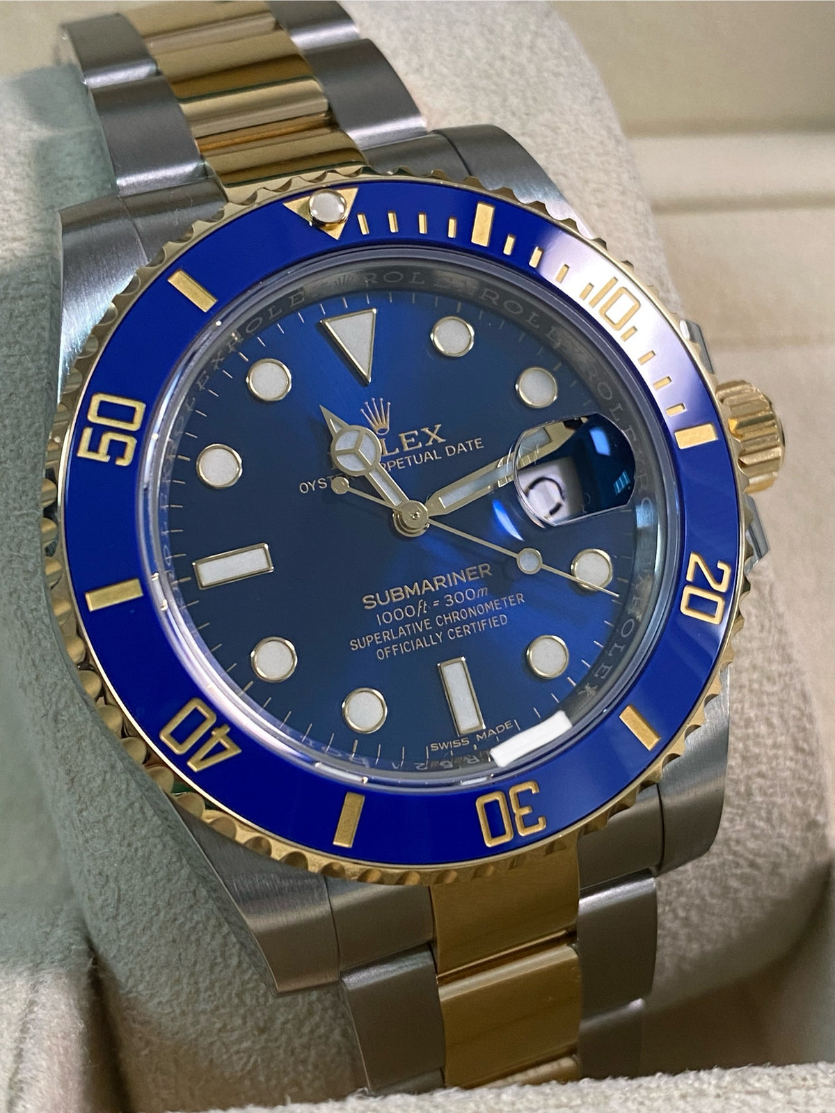 Rolex Steel and Yellow Gold Submariner Date - 2020 - "Bluesy" - 116613LB *FULL SET*