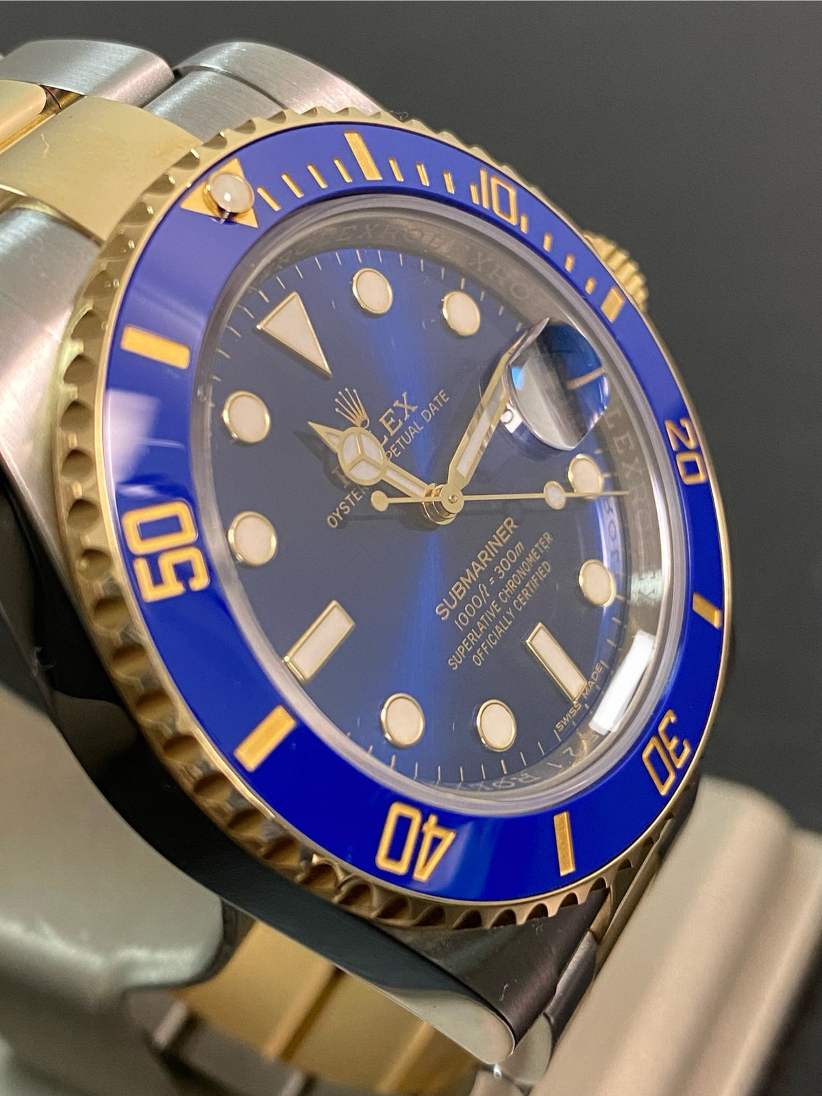 Rolex Steel and Yellow Gold Submariner Date - 2020 - "Bluesy" - 116613LB *FULL SET*