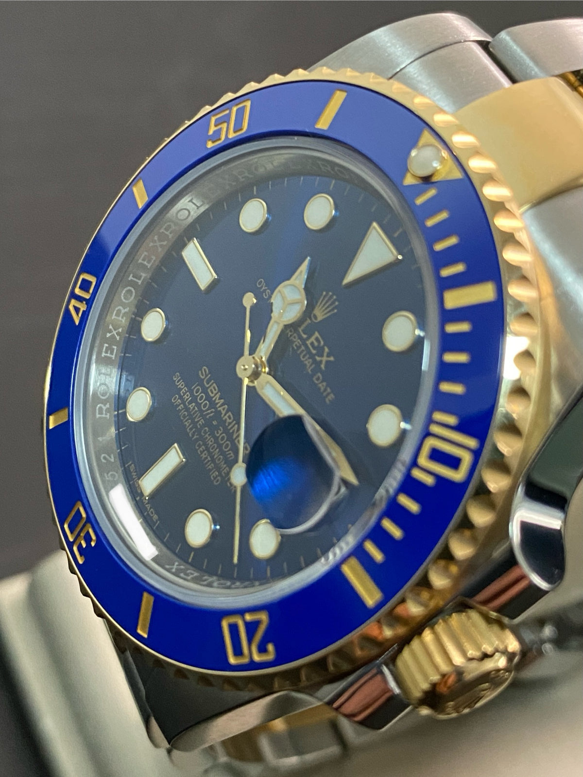 Rolex Steel and Yellow Gold Submariner Date - 2020 - "Bluesy" - 116613LB *FULL SET*