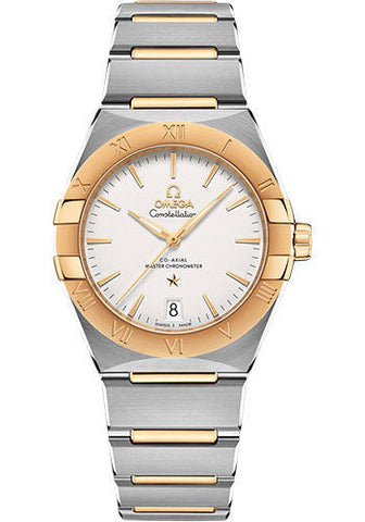 Omega Constellation OMEGA Co-Axial Master Chronometer - 36 mm Steel And Yellow Gold Case - Silvery Dial - 131.20.36.20.02.002