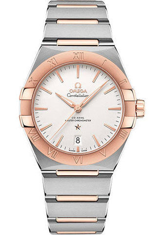 Omega Constellation OMEGA Co-Axial Master Chronometer - 39 mm Steel And Sedna Gold Case - Silvery Dial - 131.20.39.20.02.001