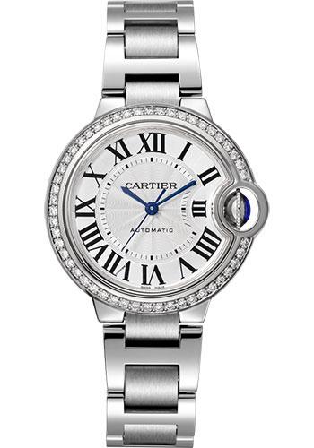 Cartier Ballon Bleu de Cartier Watch - 33 mm Steel Case - Diamond Bezel - W4BB0016