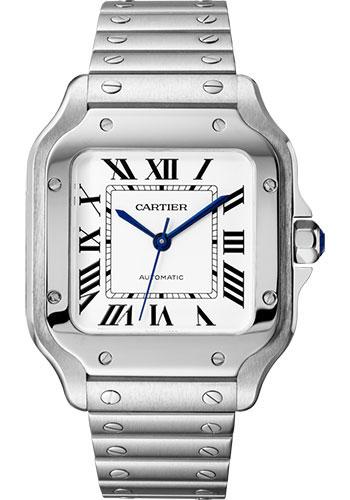 Cartier Santos de Cartier - 2024 - 35.1 mm Steel Case - White Roman Dial - WSSA0029 *FULL SET*